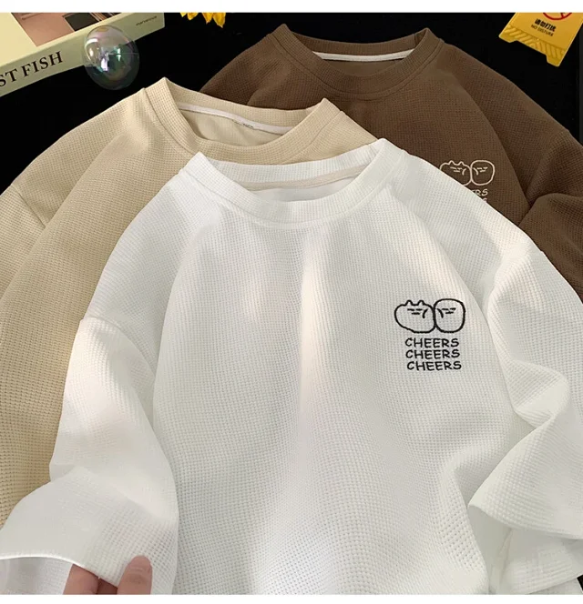 Men's Summer Waffle Quick-Dry T-Shirt Detail