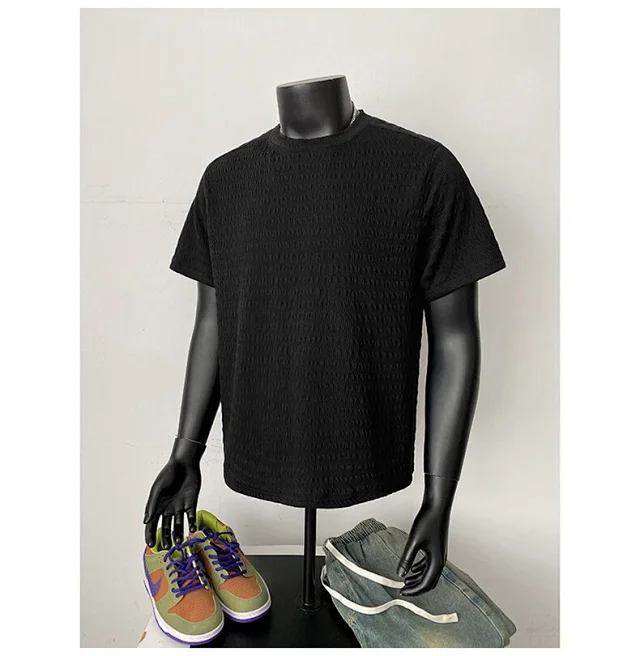 Men's Summer Jacquard Clean Fit Tee Detail