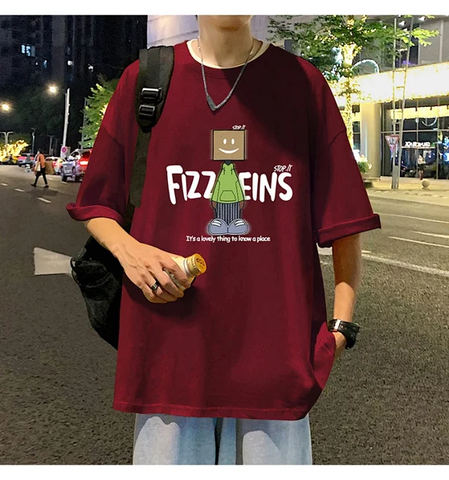 Men's Summer Casual Cotton Short-Sleeve Tee Detail
