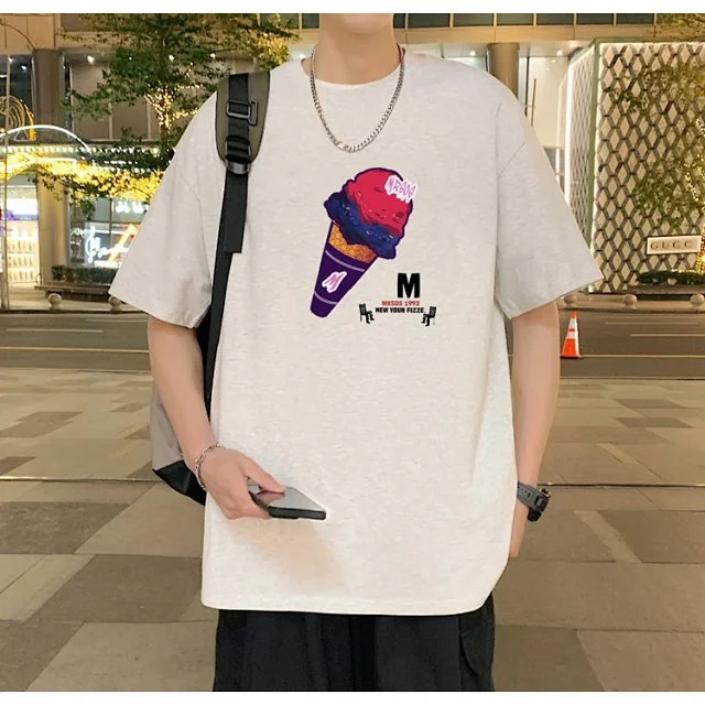 Men's Heavyweight Cotton Round Neck Tee Detail