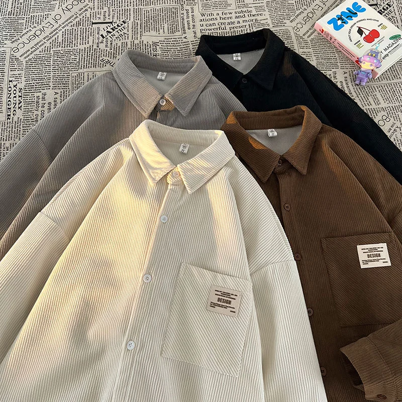 Japanese Vintage Men's Corduroy Shirt