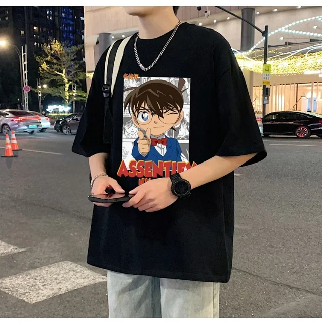 Men's Oversized Cotton Graphic Tee Detail