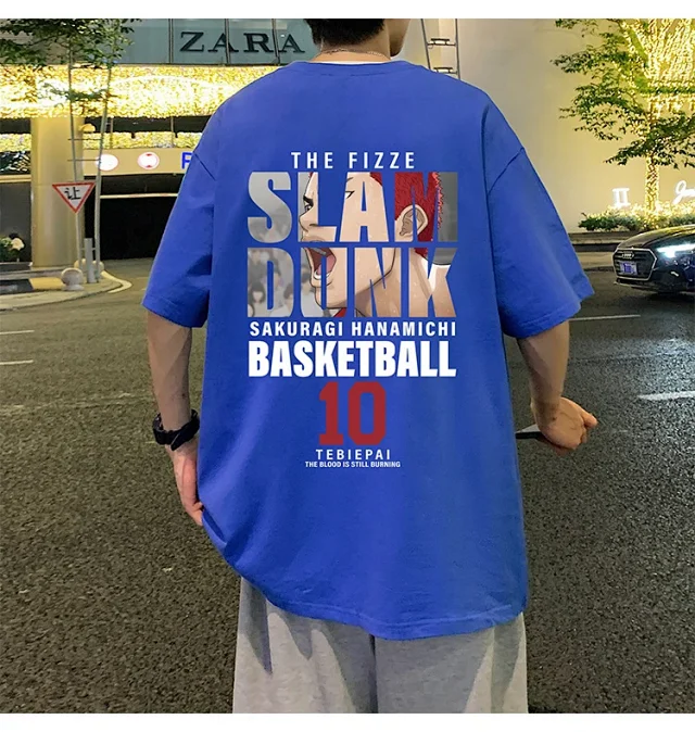 Slam Dunk Men's Cotton T-Shirt Detail