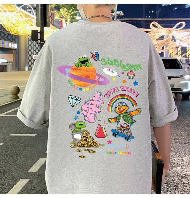 Men's Plus Size Heavyweight Cotton T-Shirt Detail