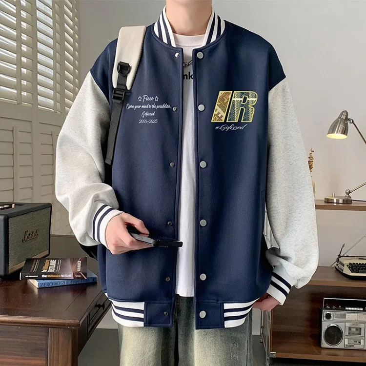 Trendy Men's Oversized Casual Bomber Jacket