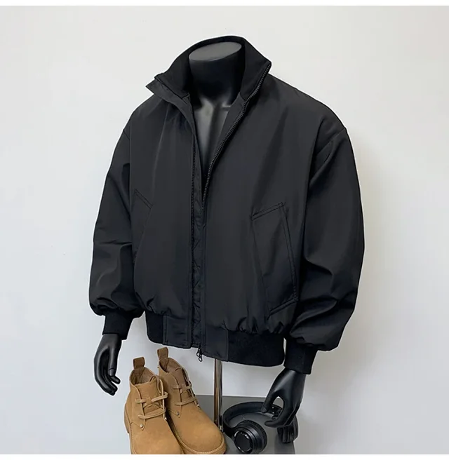 Men's Vintage American Oversized Bomber Jacket Detail