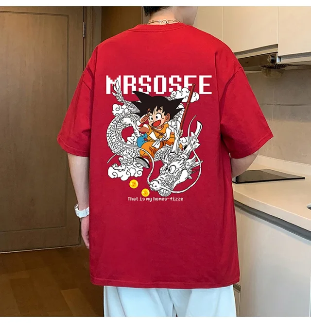2025 Men's Cartoon Wukong Summer Tee Detail