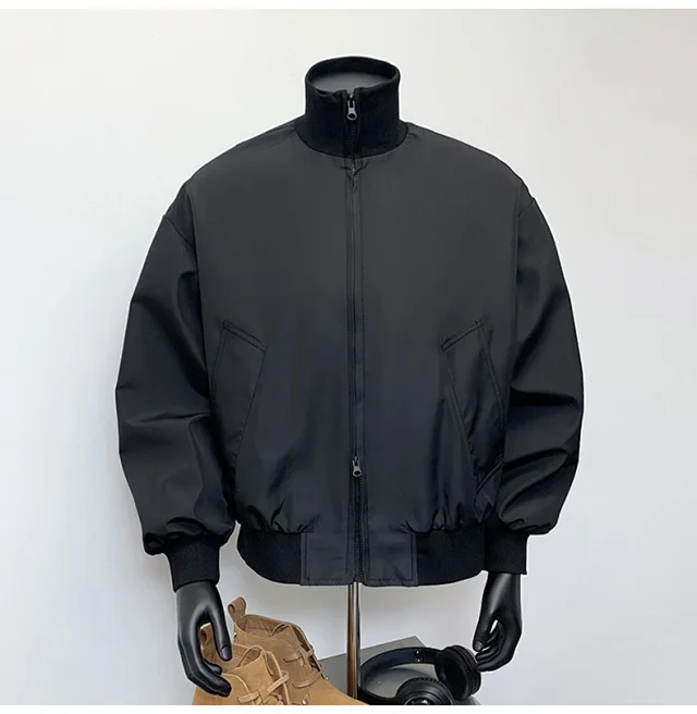 Men's Vintage American Oversized Bomber Jacket Detail