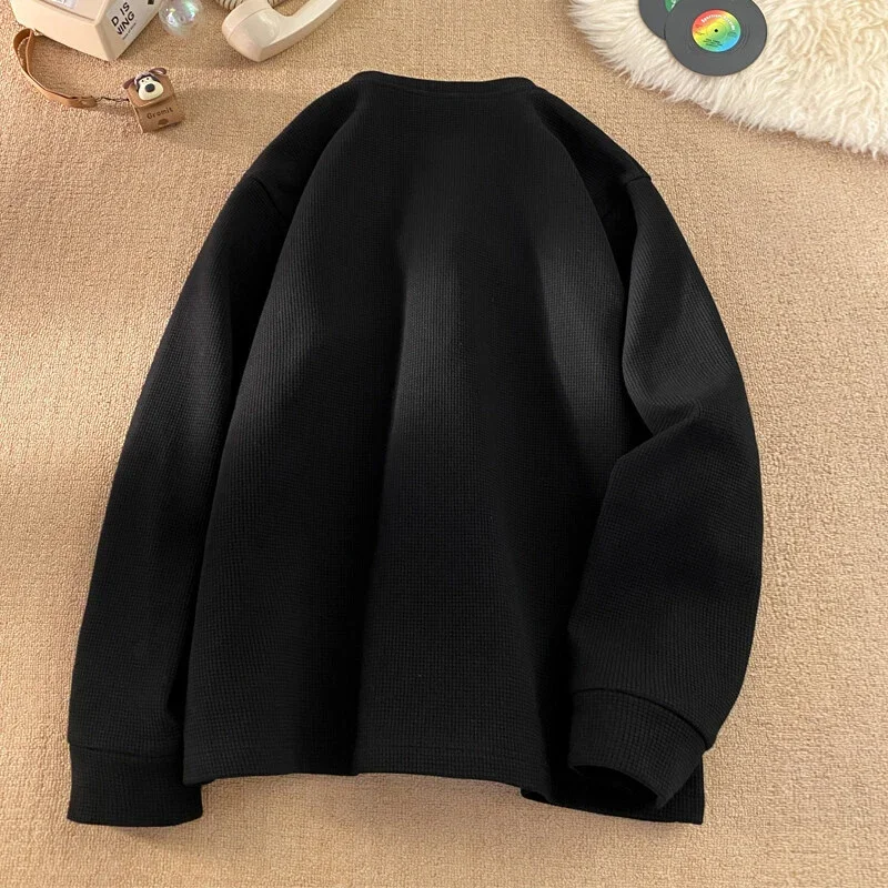 Japanese Retro Men's Thermal Waffle Tee