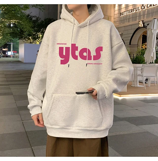 Men's Cotton Loose Hoodie (Autumn/Winter New) Detail