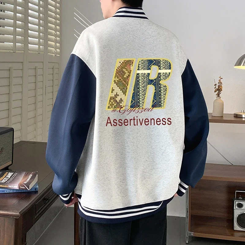 Trendy Men's Oversized Casual Bomber Jacket