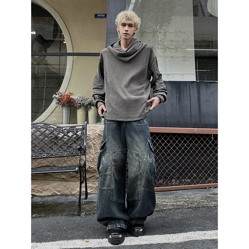 American Vintage Men's Scarf Collar Hoodie