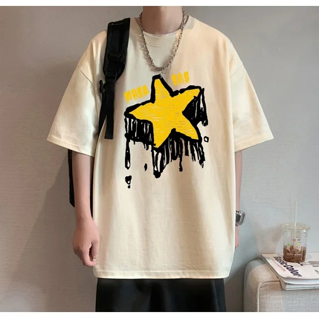 2025 American Men's Heavyweight Cotton T-Shirt Detail