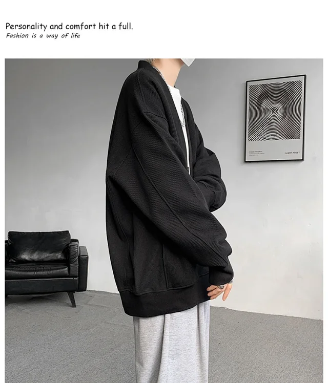 Men's Spring/Fall Cotton Knit Cardigan Detail