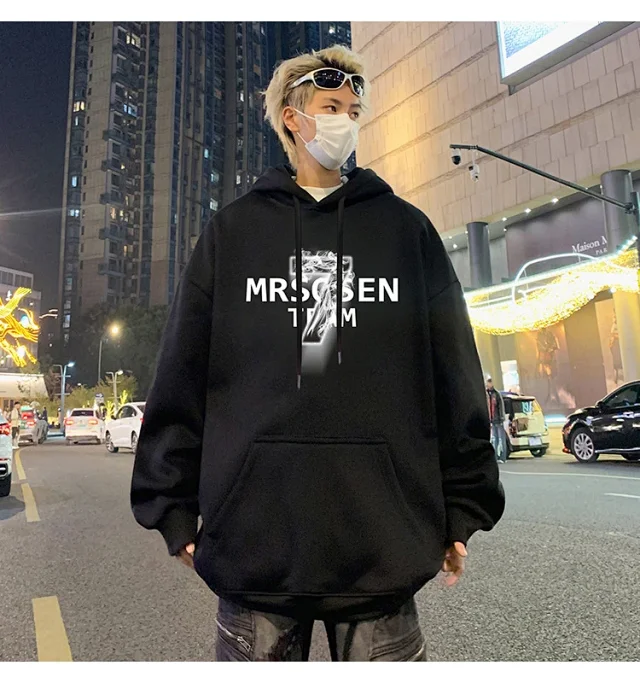 Men's Cotton Oversized Hoodie HK Style Detail