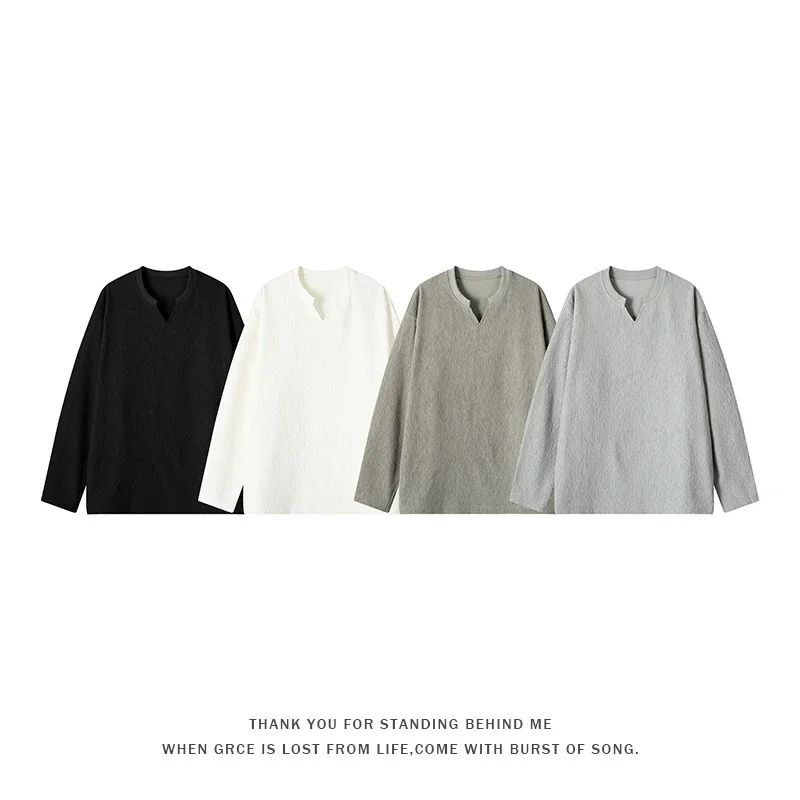 Cleanfit Men's Textured Long Sleeve Tee