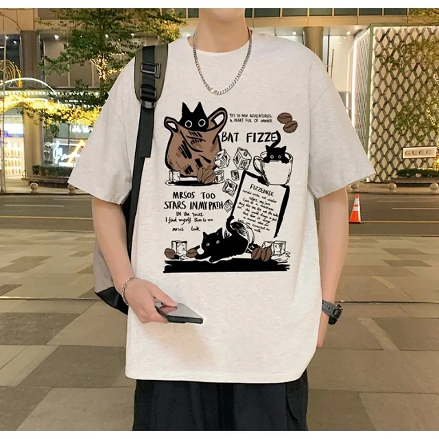 Men's Heavyweight Cotton Cartoon Youth Tee Detail