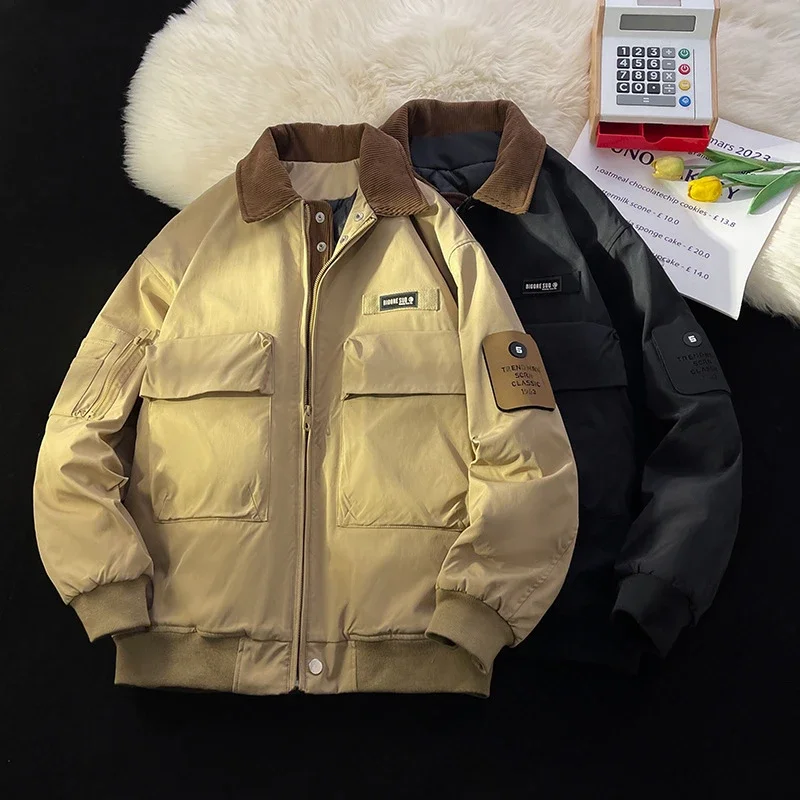 Winter Unisex Retro Japanese Workwear Jacket