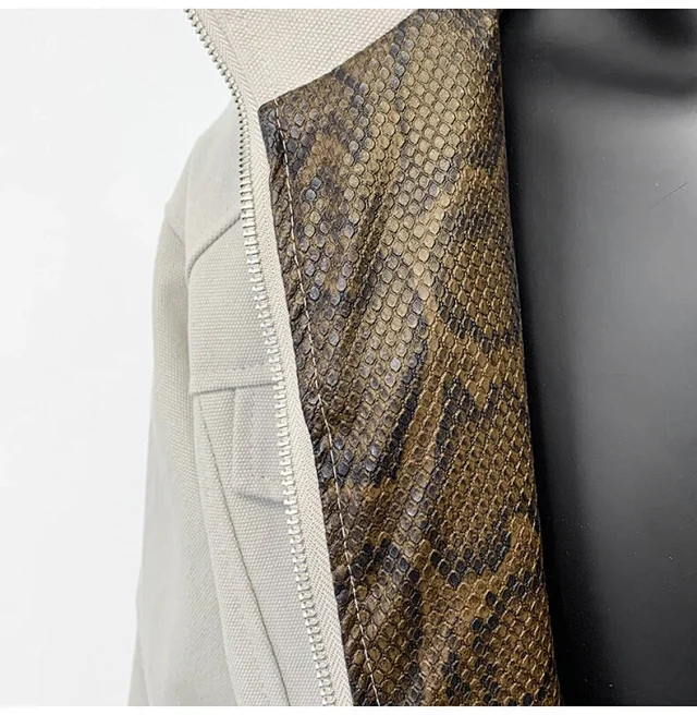 Men's Spring Snake Ltd Python Jacket Detail