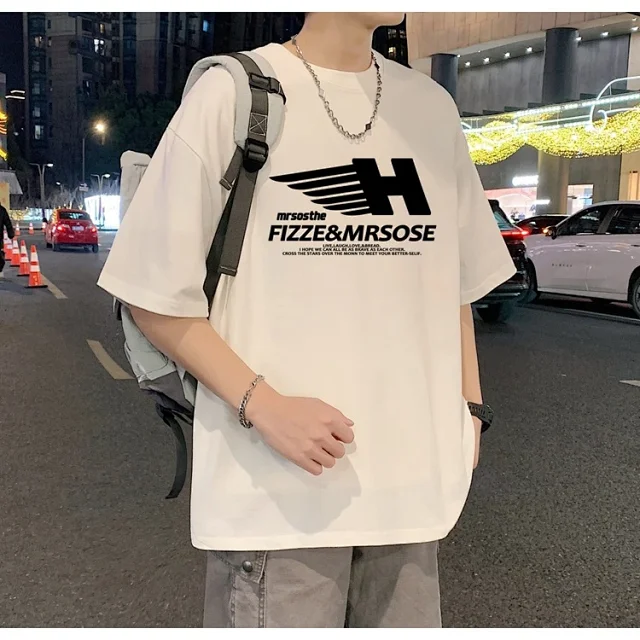 Men's Heavyweight Cotton Relaxed Short-Sleeve Tee Detail