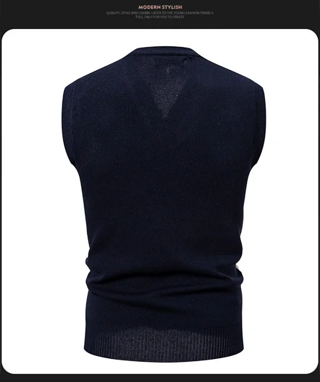 Amazon Youth Men's Check Jacquard Vest Detail