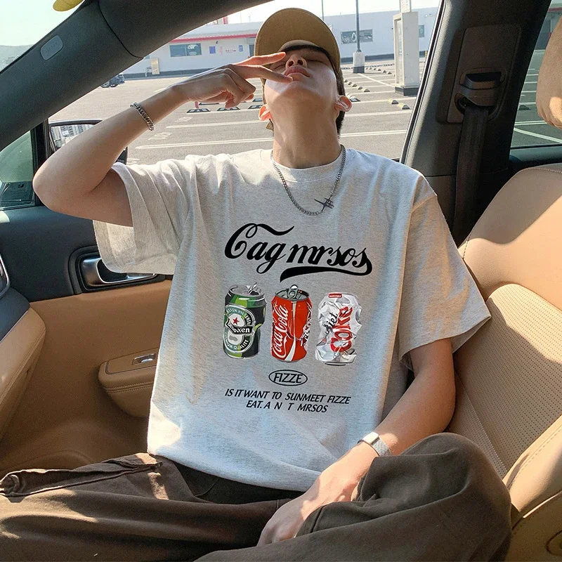 Men's Loose Cotton Tees