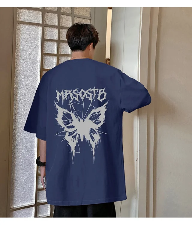 Oversized Retro Heavyweight Cotton Men's Tee Detail