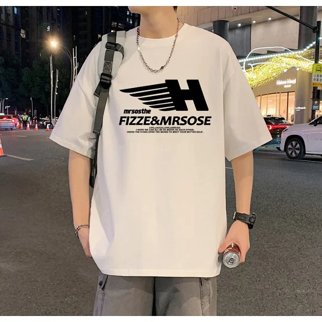 Men's Heavyweight Cotton Relaxed Short-Sleeve Tee Detail