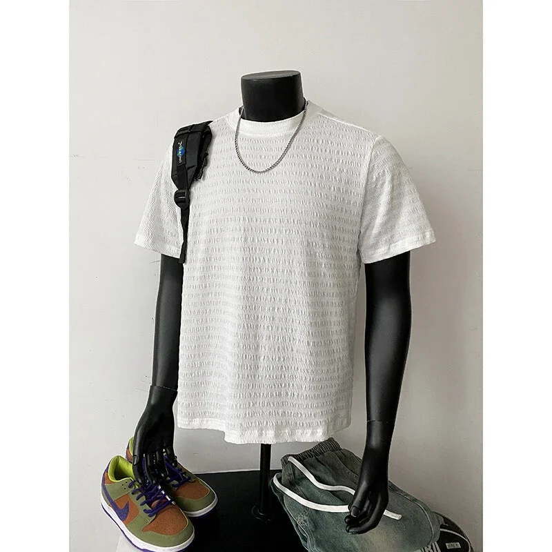 Men's Summer Jacquard Clean Fit Tee