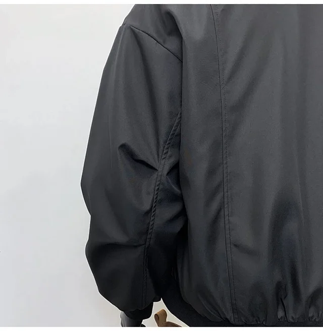 Men's Vintage American Oversized Bomber Jacket Detail