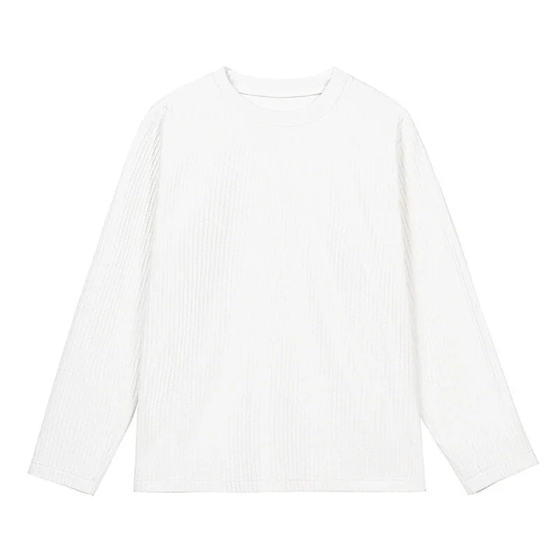 Men's Textured White Thermal Tee