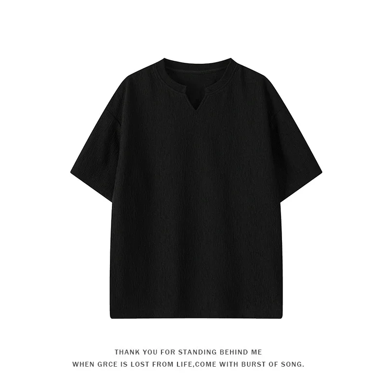 CleanFit Men's Plus Size Quick-Dry V-Neck