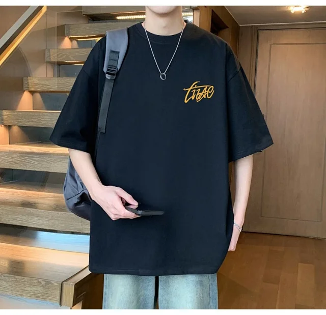 Men's Cotton Oversized Tee Summer 2025 Detail