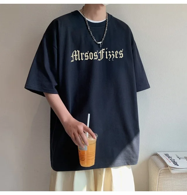 Unisex American Retro Heavyweight Cotton Tee Detail