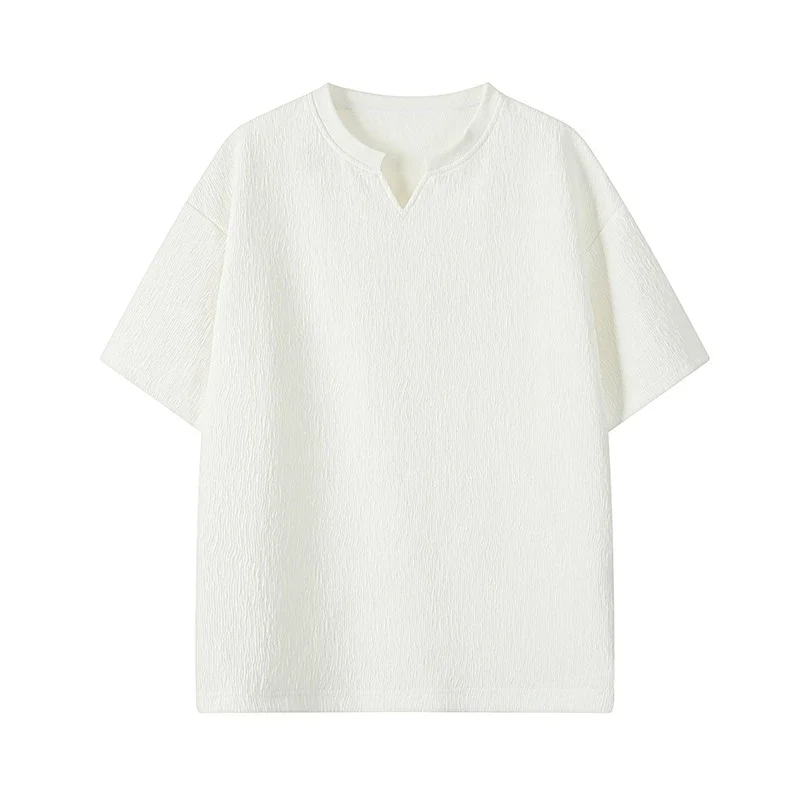 CleanFit Men's Plus Size Quick-Dry V-Neck