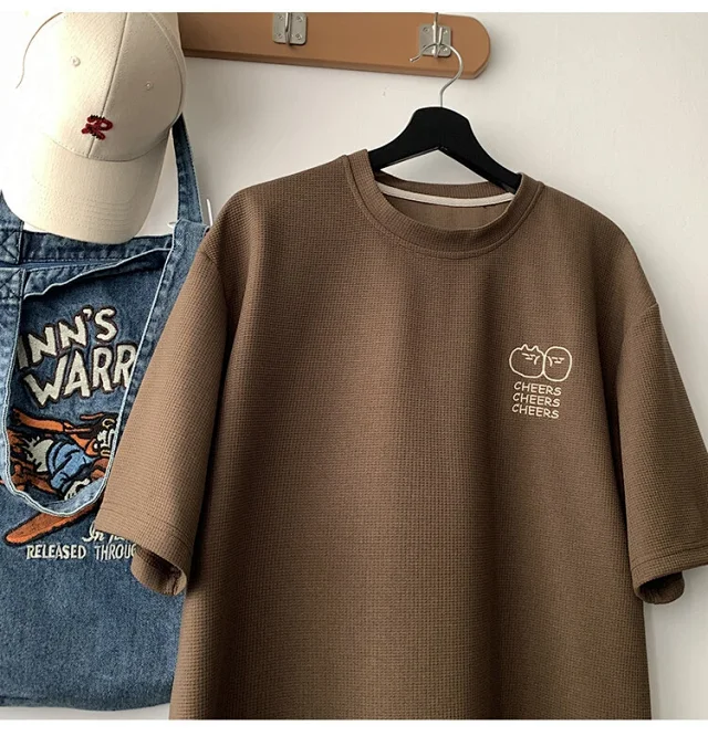 Men's Summer Waffle Quick-Dry T-Shirt Detail