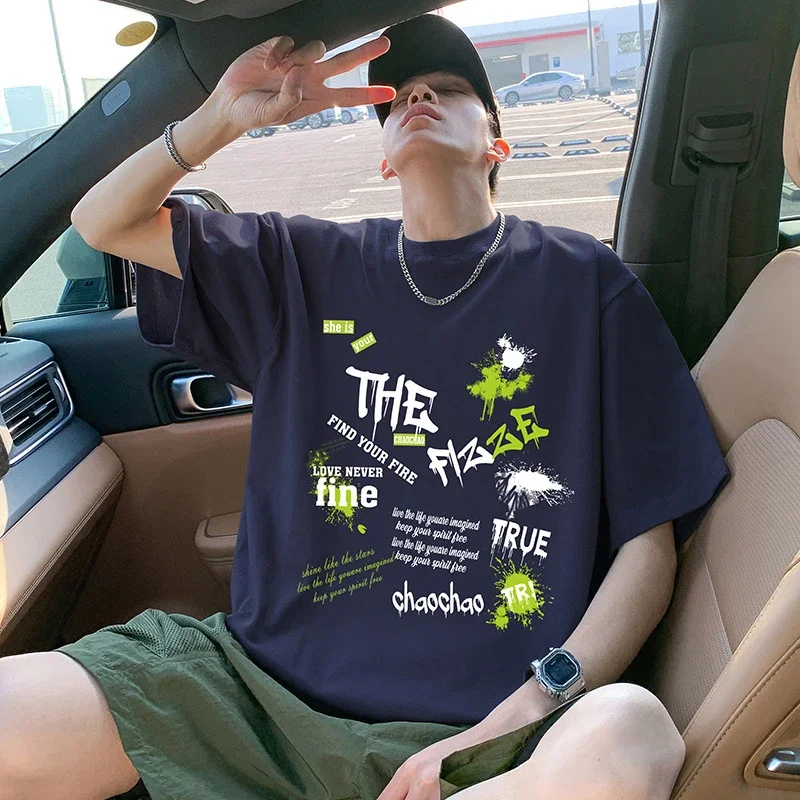 Men's Oversized Sport Cotton Tee Breathable