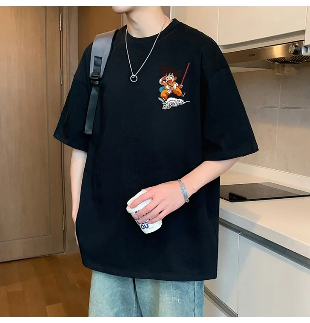 2025 Men's Cartoon Wukong Summer Tee Detail