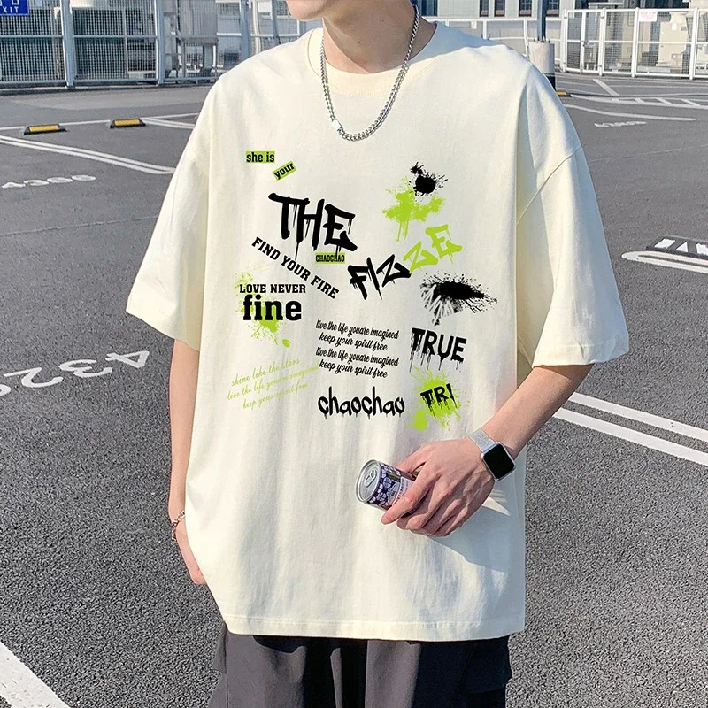 Men's Oversized Sport Cotton Tee Breathable