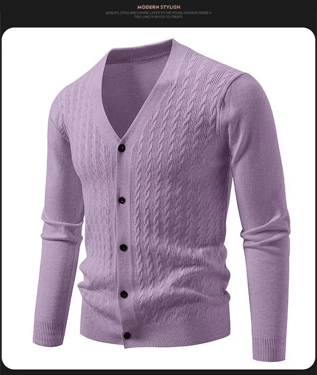 Men's K-Style Knit Cardigan AW New Detail