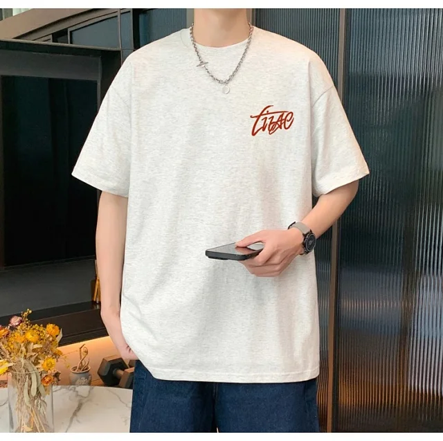 Men's Cotton Oversized Tee Summer 2025 Detail