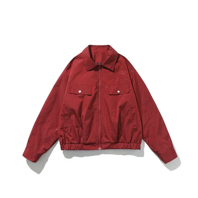 Starry Sky Men's Flight Jacket Detail