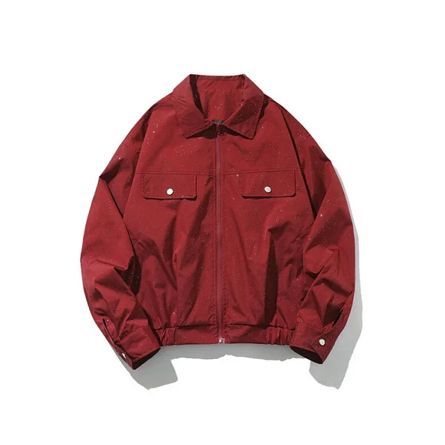 Starry Sky Men's Flight Jacket Detail