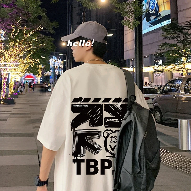 Couple's Cotton Printed Loose Fit Tee