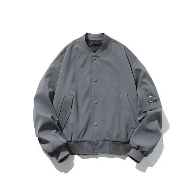 Youth Vintage Casual Bomber Jacket Detail
