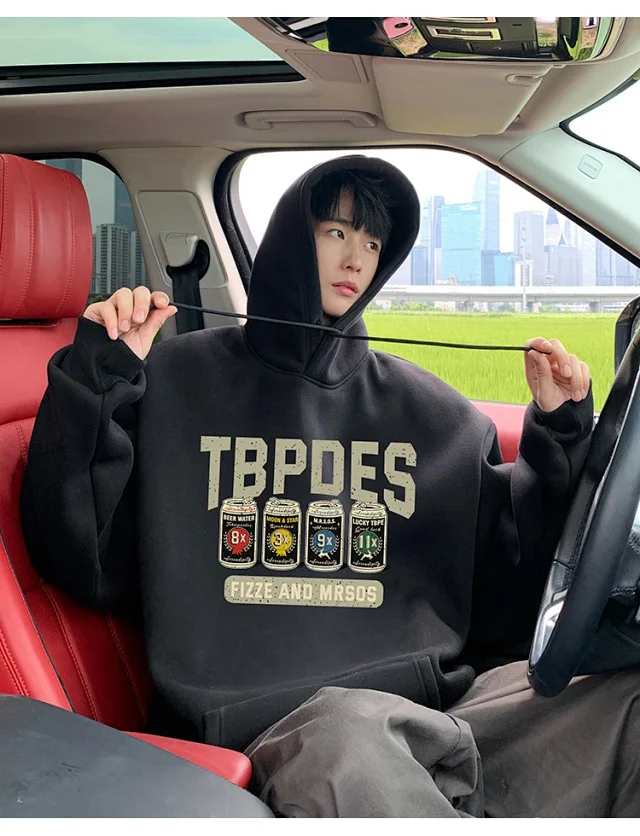 Men's Seasonal Graphic Hoodie Loose 2025 Detail
