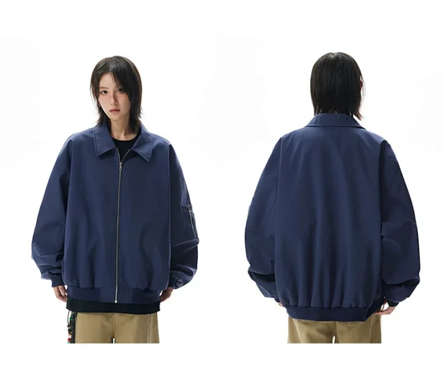 Unisex Cropped Bomber Jacket New Detail