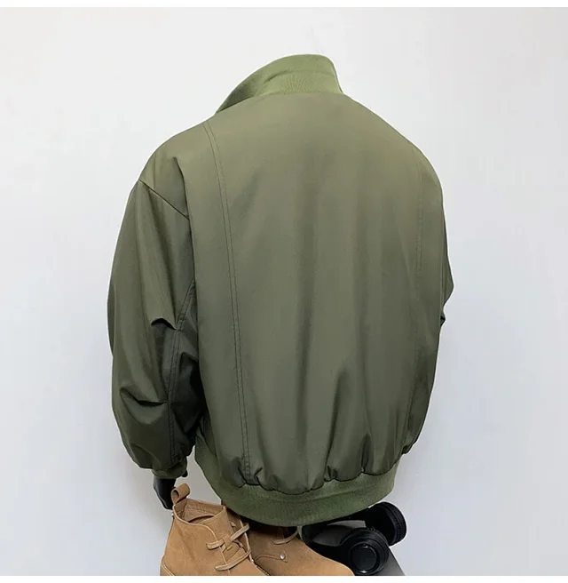 Men's Vintage American Oversized Bomber Jacket Detail