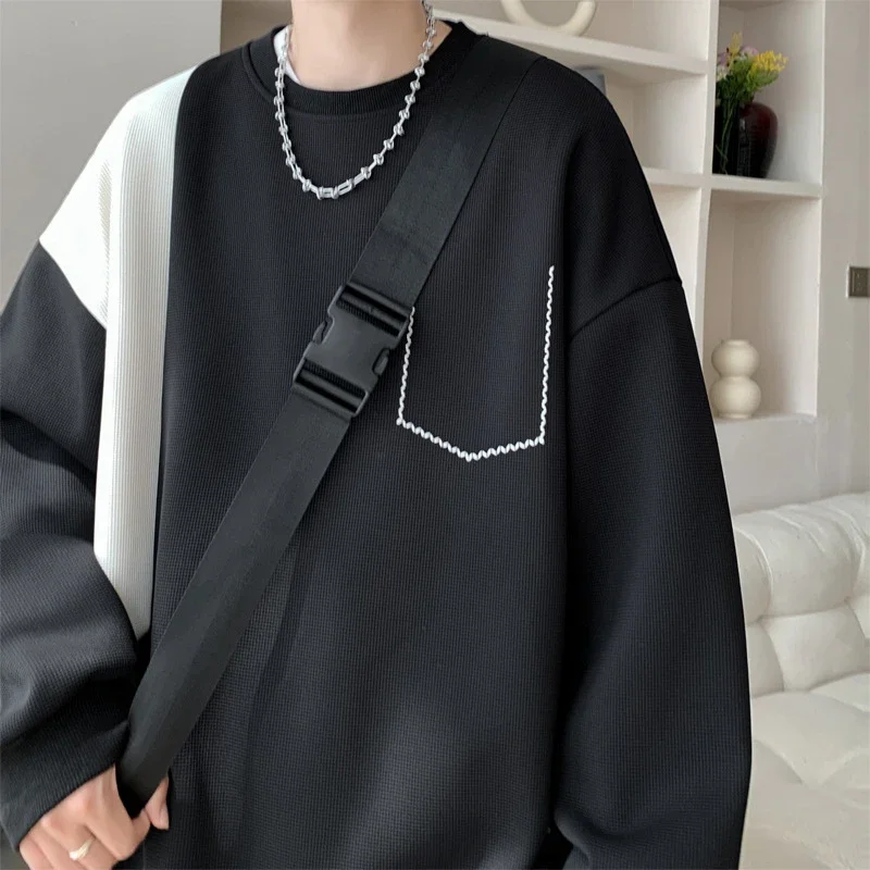 Men's Premium Color-Block Oversized Sweatshirt