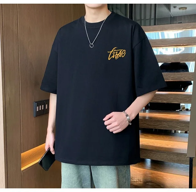 Men's Cotton Oversized Tee Summer 2025 Detail